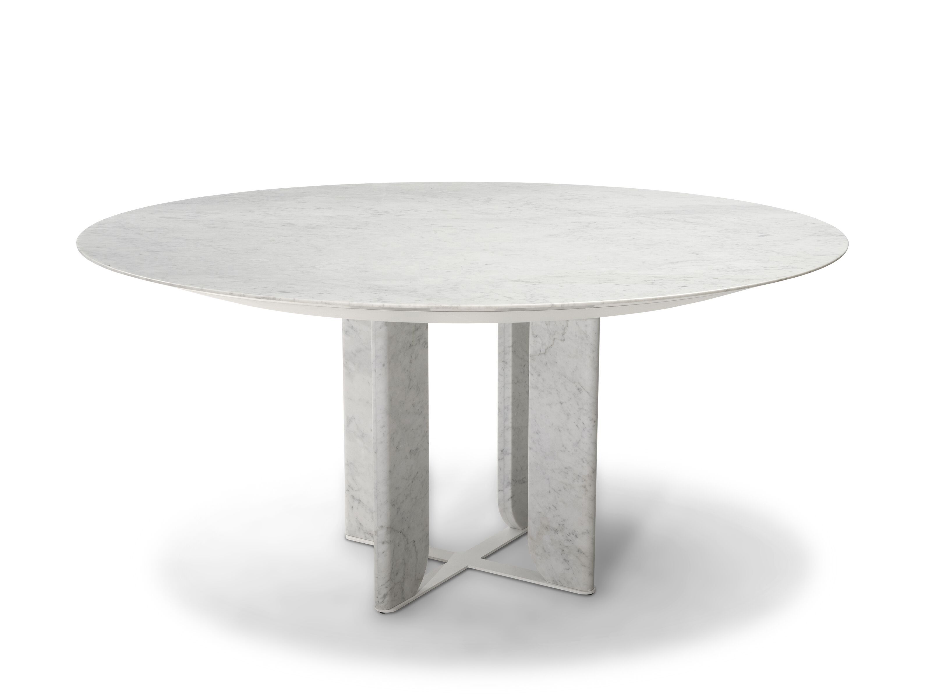 Круглый обеденный стол с столешницей Betacryl® Natuzzi Italia LIBRA ARCH-00008260