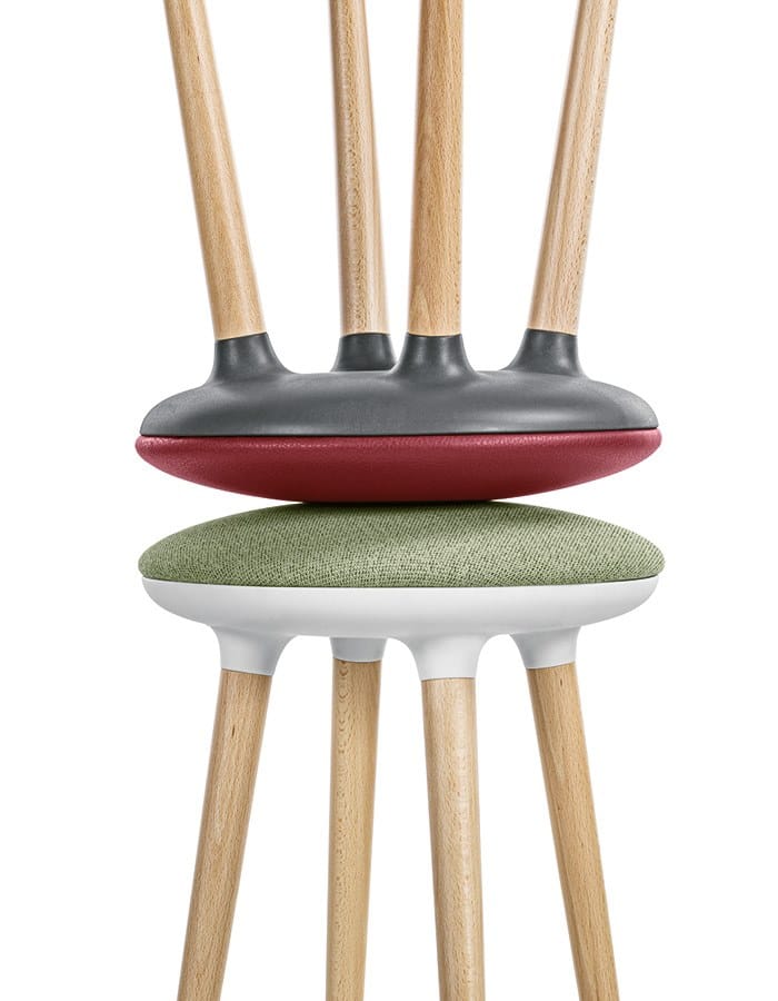 Низкий стул из бука с мягким сиденьем Sesta Boy ARCH-00033643 - Вид №4