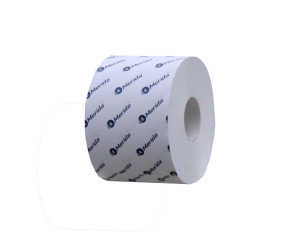 POB503 Туалетная бумага ОПТИМУМ, белая, диаметр 13,5 см, длина 68 м, двухслойная, в упаковке 18 шт. Merida