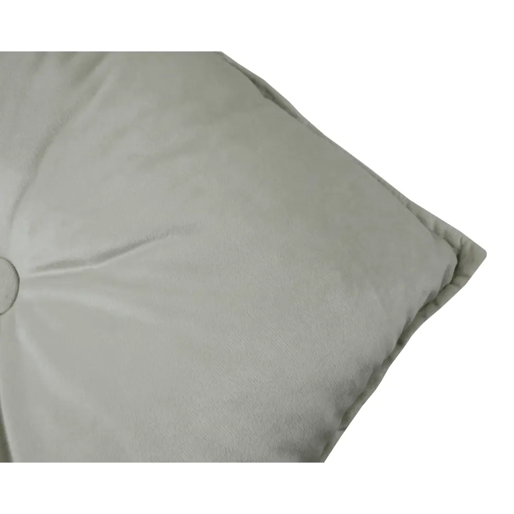 Подушка с пуговицей Бархат 43x43 см цвет серый LINEN WAY STLM-2091906 - Вид №2