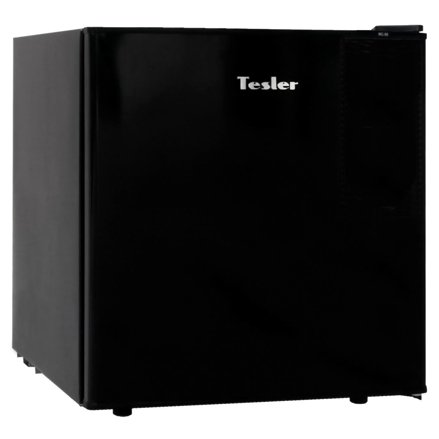 90234722 Отдельностоящий холодильник RC-55 BLACK 44.5x49 см цвет черный STLM-0142677 TESLER