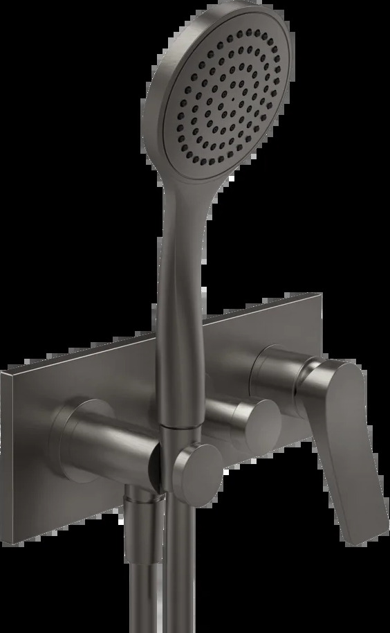 Смеситель для ванны-смеситель для душа 59140 707 Gessi Rilievo ЧЕРНЫЙ МЕТАЛЛ BR. PVD