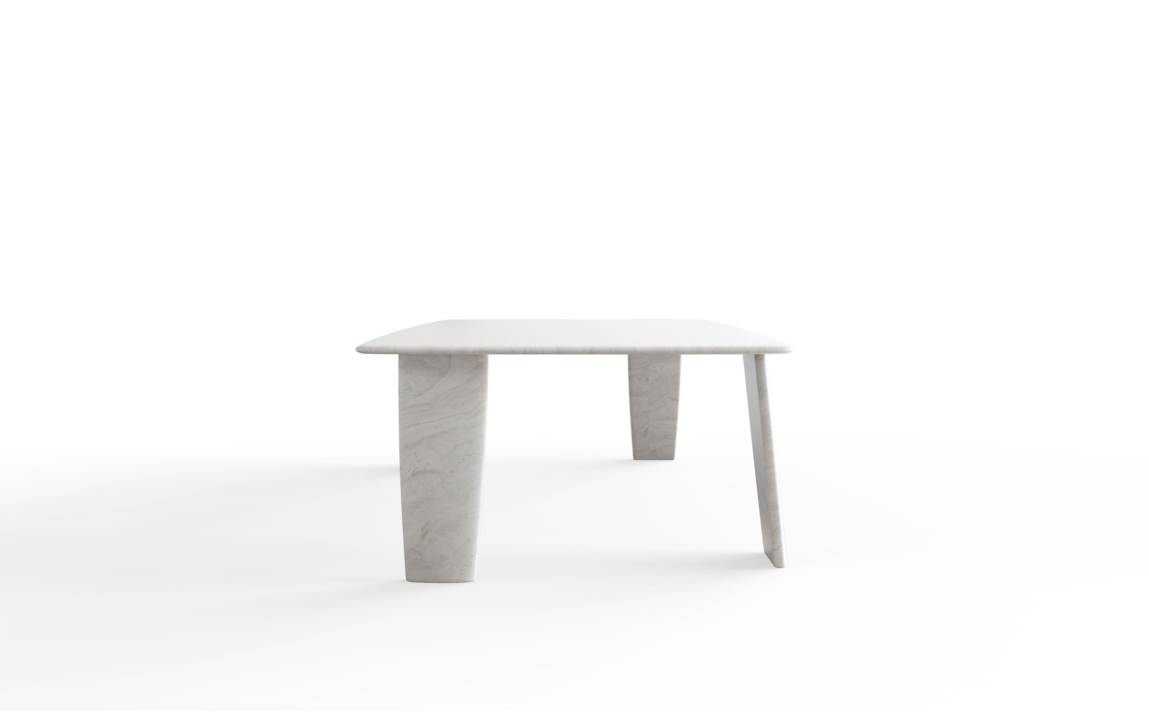 Мраморный прямоугольный садовый стол Exteta 10th ARCH-00030733 - Вид №2