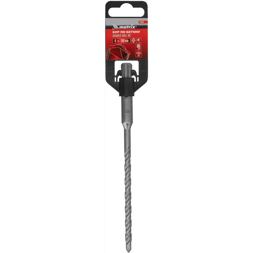 Бур по бетону SDS-plus Matrix 71016, 6x160 мм STLM-2040509 - Вид №3