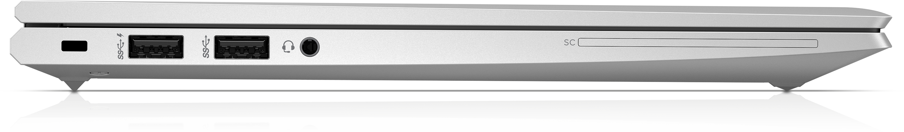 177D1EA#ACB elitebook 830 g7 13.3"(1920x1080)/intel core i7 10510u(1.8ghz)/8192mb/256ssdgb/nodvd/int:intel hd graphics 620/50whr/war 3y/1.33kg/silver/w10pro + 250nit, подсв. клав HP Santreyd  - Вид №6