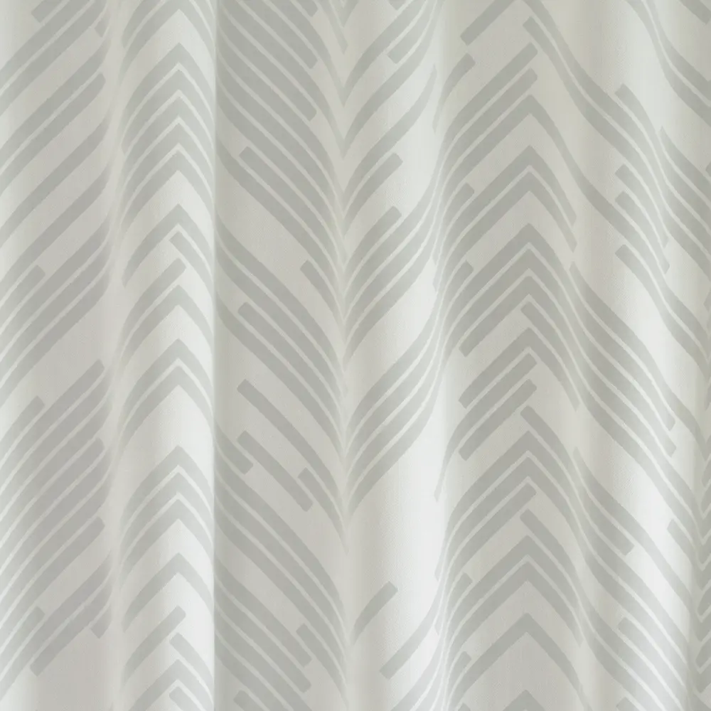 Тюль на ленте Геометрия 300x280 см цвет молочный GARDEN STLM-2017256 - Вид №1