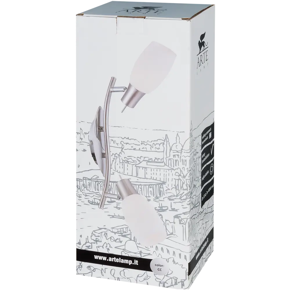 Спот Vola 2 лампы 4 м² цвет хром Arte Lamp STLM-2174796 - Вид №6