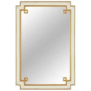 Зеркало настенное 96х65 см золотое York Gold ART-ZERKALO ДИЗАЙНЕРСКИЕ 00-3884134 Зеркальный;золото