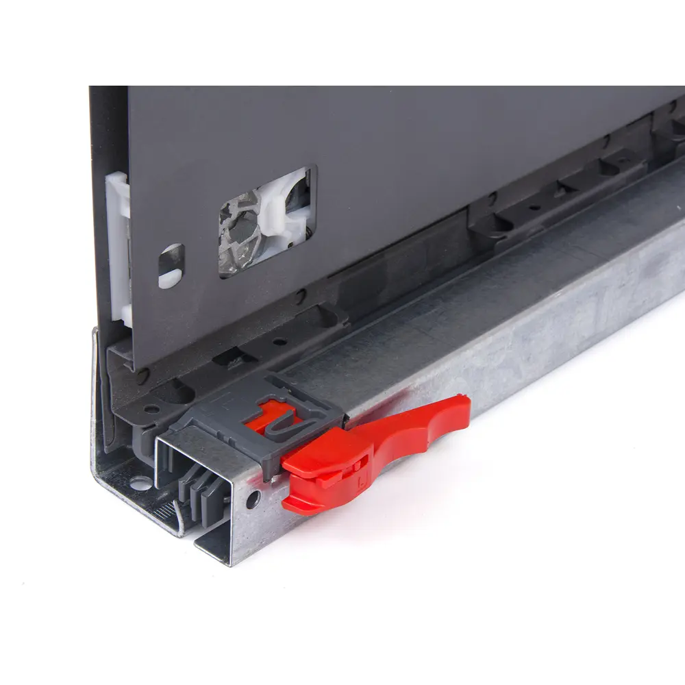 Комплект роликовых направляющих Flowbox h144 400 мм, сталь, цвет антрацит 85441371 STLM-2144066 Santreyd  - Вид №4