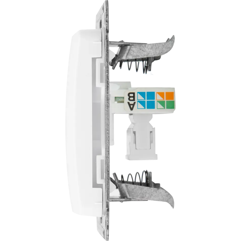 Телефонная розетка встраиваемая Hegel РСТ-400 цвет белый STLM-2100066 - Вид №2