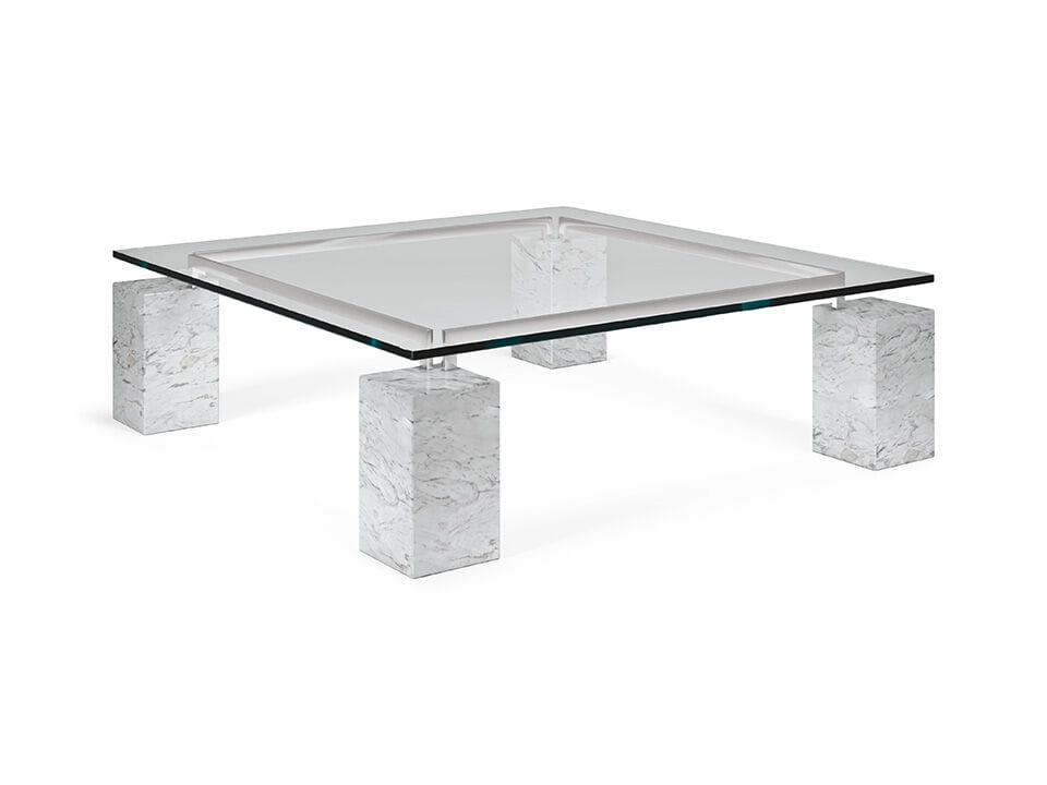 Кристалл низкий квадратный журнальный столик Cattelan italia DIELLE ARCH-00064210