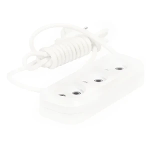 Удлинитель без заземления Lux 3 розетки 2 м цвет белый