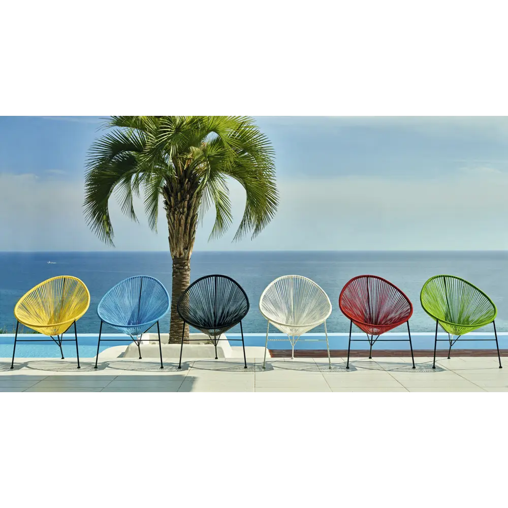 Стул садовый плетёный Acapulco 720x870x800 мм белый 19215371 STLM-2207071 Santreyd  - Вид №5