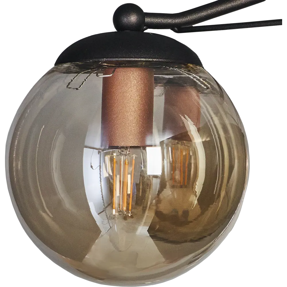 Люстра потолочная «Клер», 7 ламп, 14 м², цвет чёрный Vitaluce STLM-2128830 - Вид №5