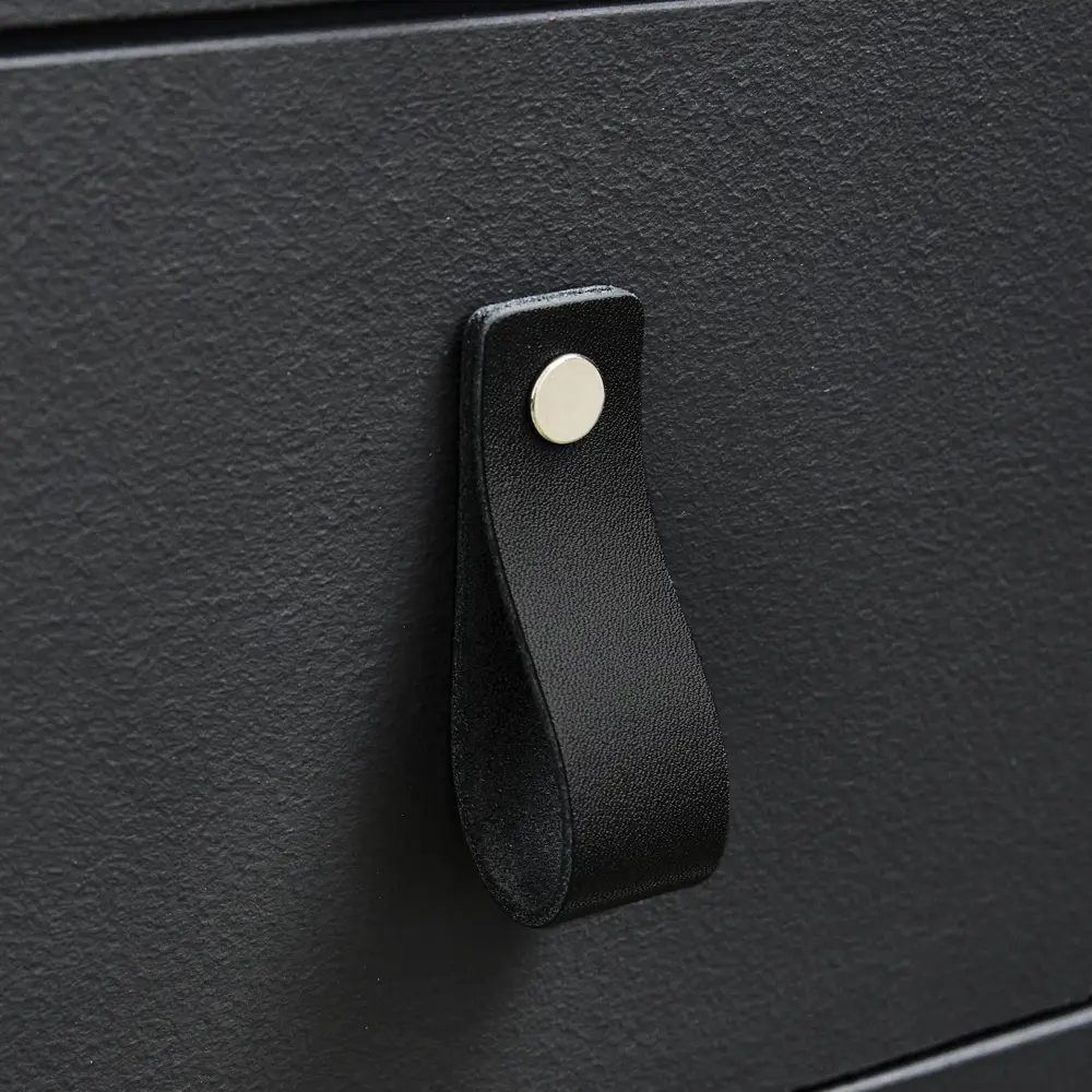 Ручка-скоба мебельная Inspire Zack кожа 70 мм цвет черный шт STLM-2058972 - Вид №11