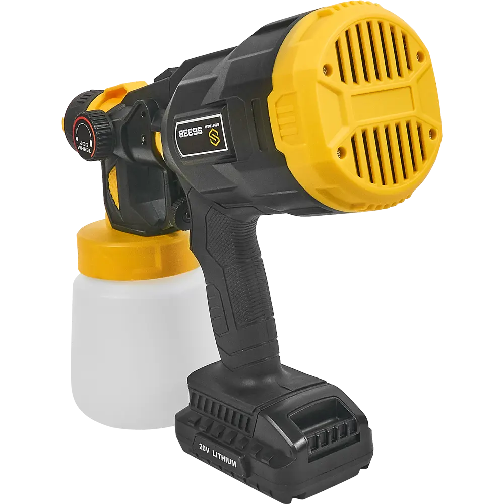 Краскопульт аккумуляторный Schtaer S633B, 20 В Li-ion 1x2 Ач, 200 мл/мин STLM-2117157 - Вид №6