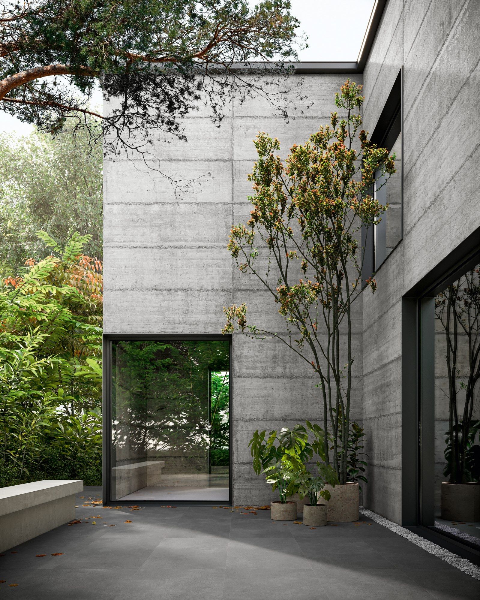 Антибактериальные напольные покрытия для внутренних и наружных работ с цементным эффектом CERAMICA SANT'AGOSTINO Соболь ARCH-00076999 - Вид №5