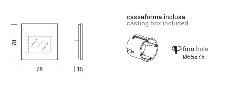 Стеклянный настенный светодиодный маркер Rossini Illuminazione SHOW ARCH-00117562 - Вид №2
