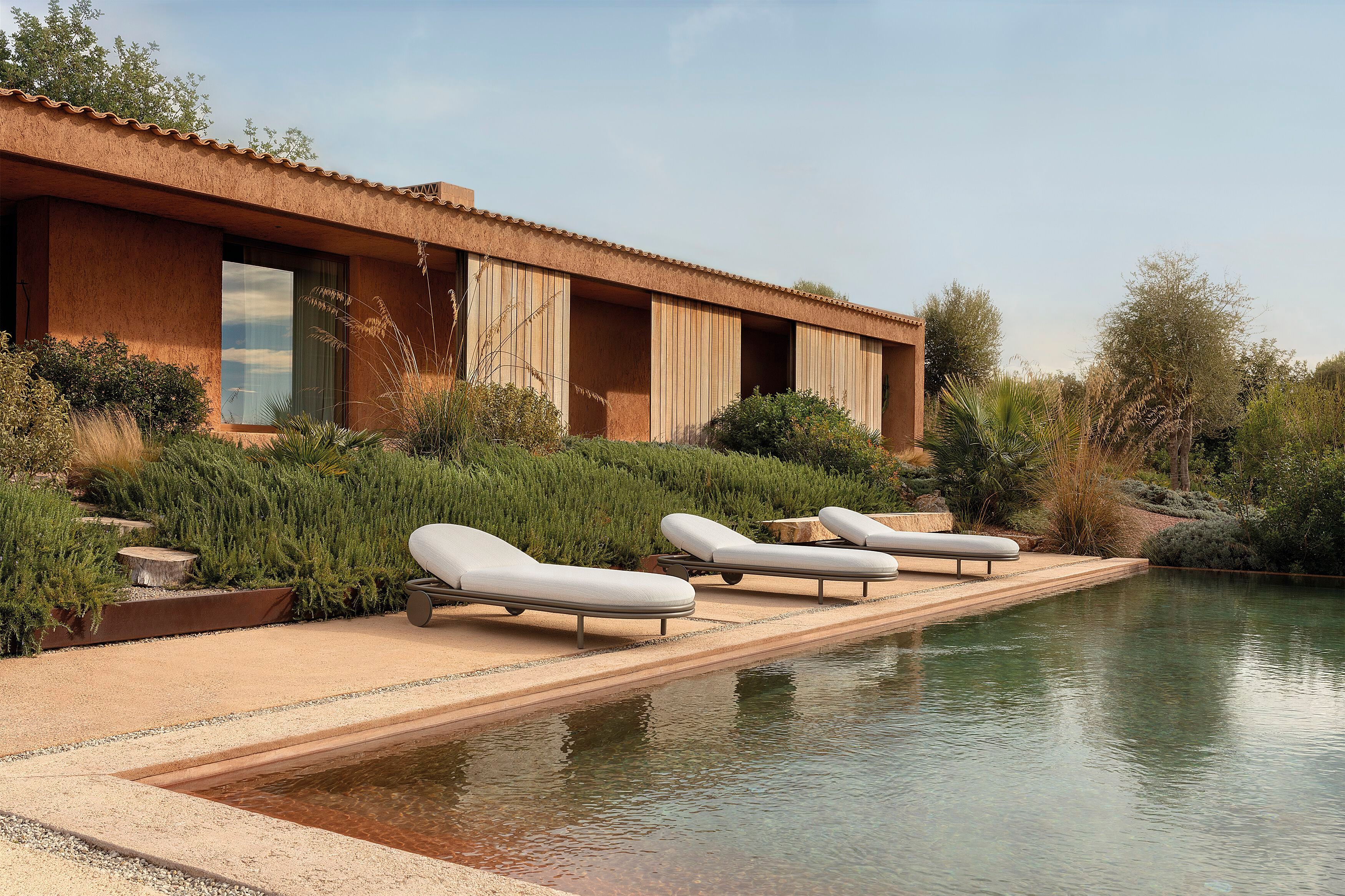 Тканевая откидная Садовая кровать с колесами EXPORMIM Cask ARCH-00018100 - Вид №1