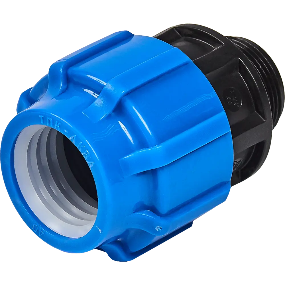 Муфта комбинированная Политэк 40х1 1/4" для полиэтиленовых труб 82382564 STLM-0026020