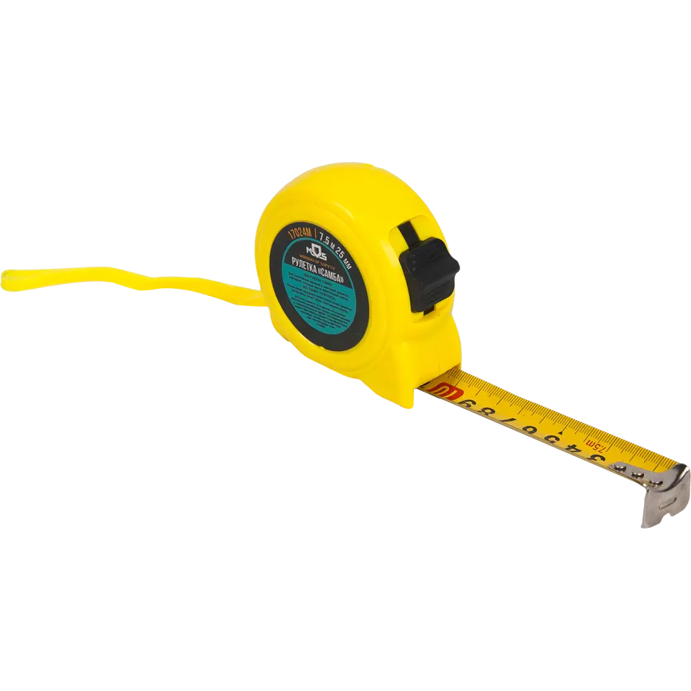 Рулетка Mos Самба 7.5 м x 25 мм STLM-2026472