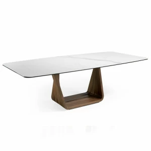 Обеденный стол прямоугольный с мраморным топом 260 см MI1358-MARMOL от Angel Cerda ANGEL CERDA  289046 Белый
