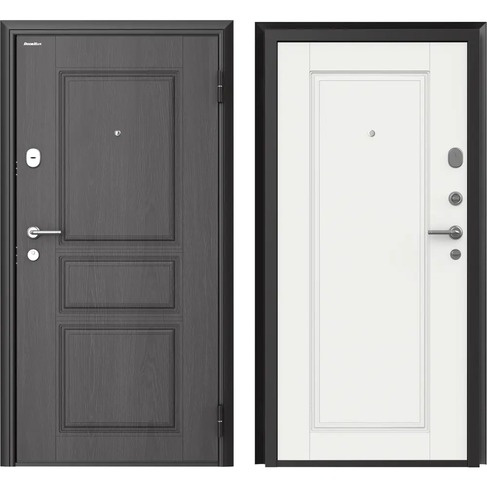 Дверь входная металлическая Премиум New 98x205 см правая белый DOORHAN STLM-2109218