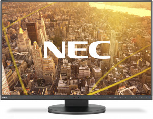 60004676 multisync ea241wu-bk black 24" lcd led monitor, ips, 16:10, 1920x1200, 5ms, 300 cd/m2, 1000:1/5000:1, 178/178, d-sub, dvi-i, dp, hdmi, usb 3.0, tilt, swivel, has 150mm, pivot, human sensor, speakers 1wx2, vesa 100x100mm, рамка 0,8 мм NEC NEC Mult