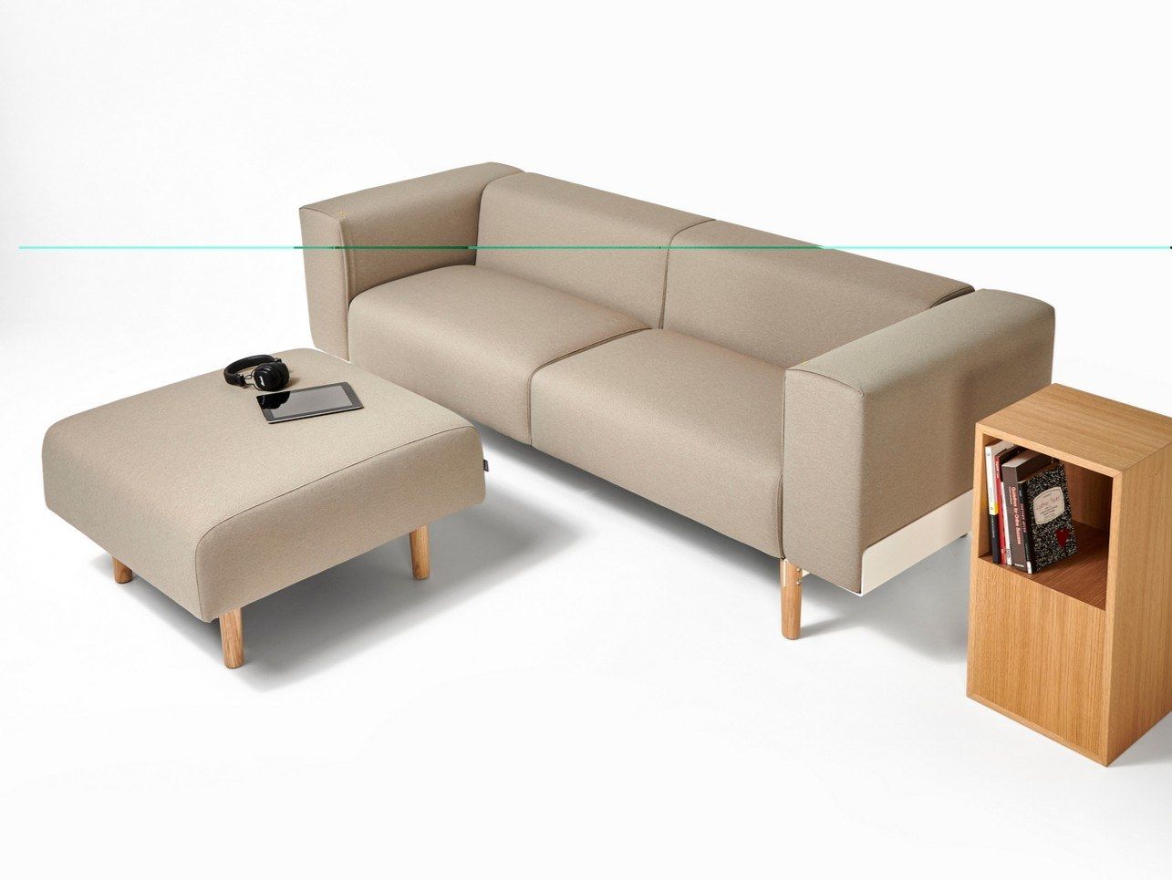 3-местный тканевый диван Diemme хлеб ARCH-00058901 - Вид №2