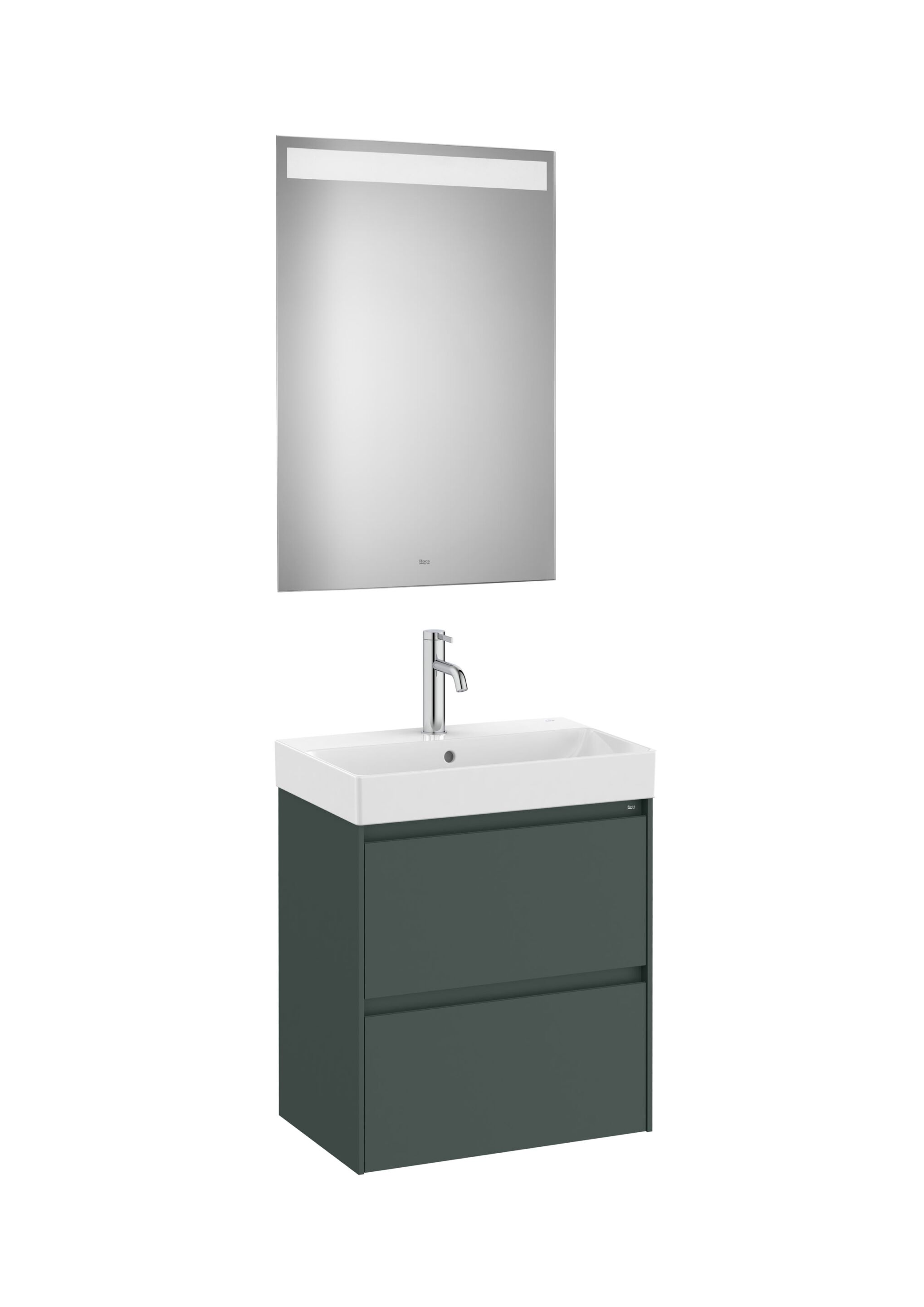 Деревянный одиночный умывальник с зеркалом Roca UNIK A8516 / A8517 ARCH-00015558 - Вид №3