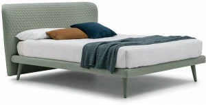 Bolzan Letti Двуспальная кровать со съемным чехлом из ткани Corolle