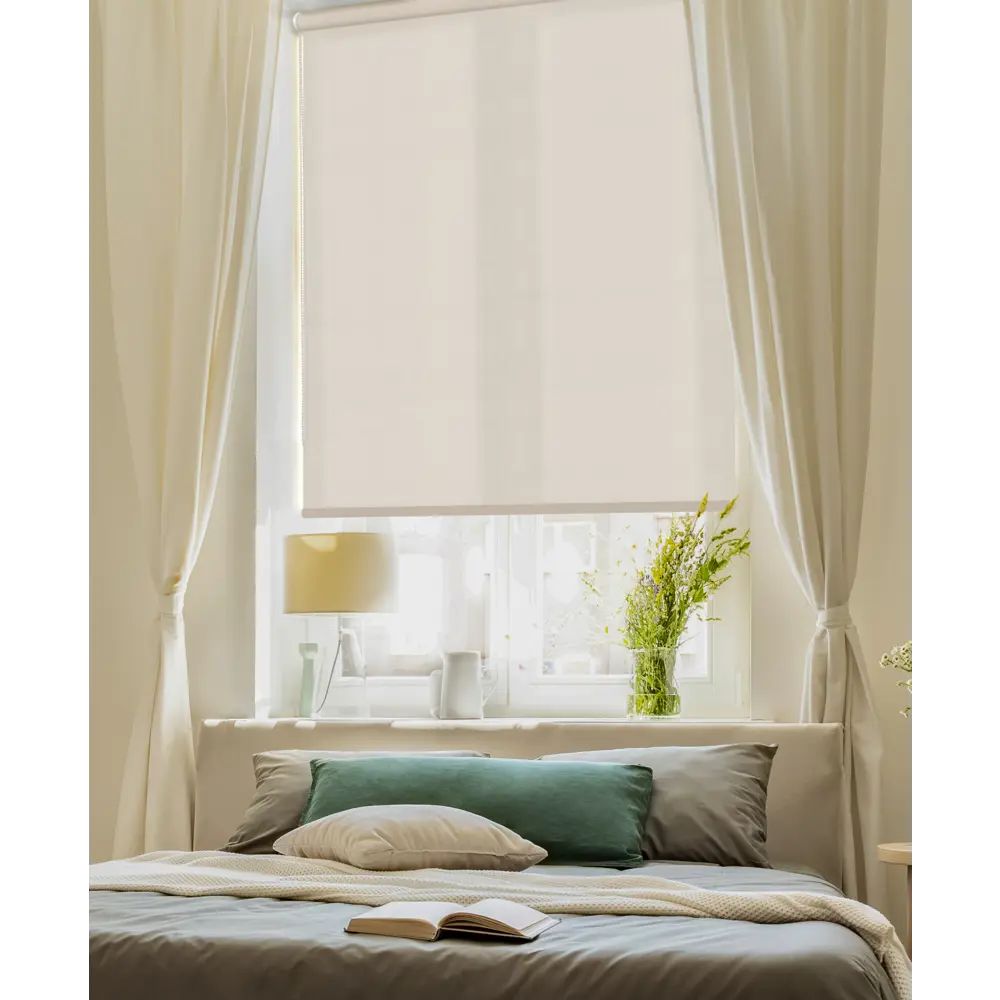 Штора рулонная Inspire Шантунг 120x175 см бежевая STLM-2041136 - Вид №5