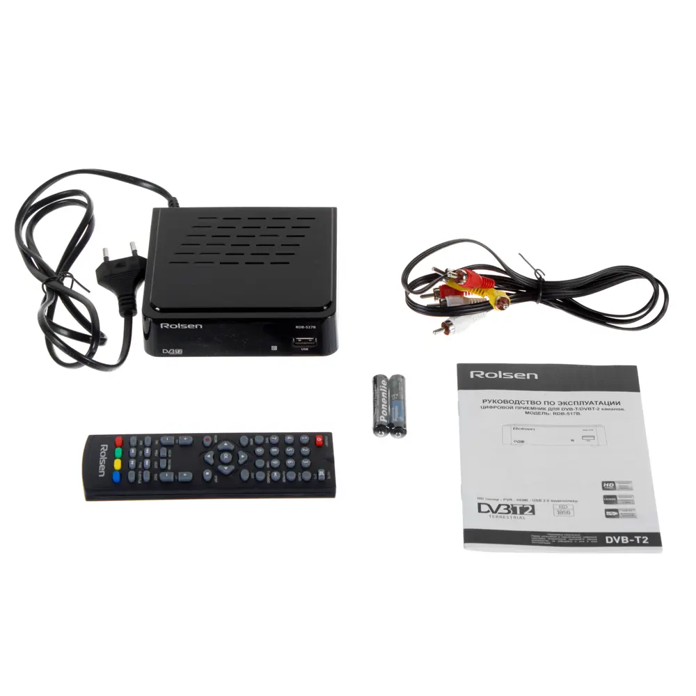 Ресивер Rolsen RDB-517A, DVB-T2 STLM-2058274 - Вид №4