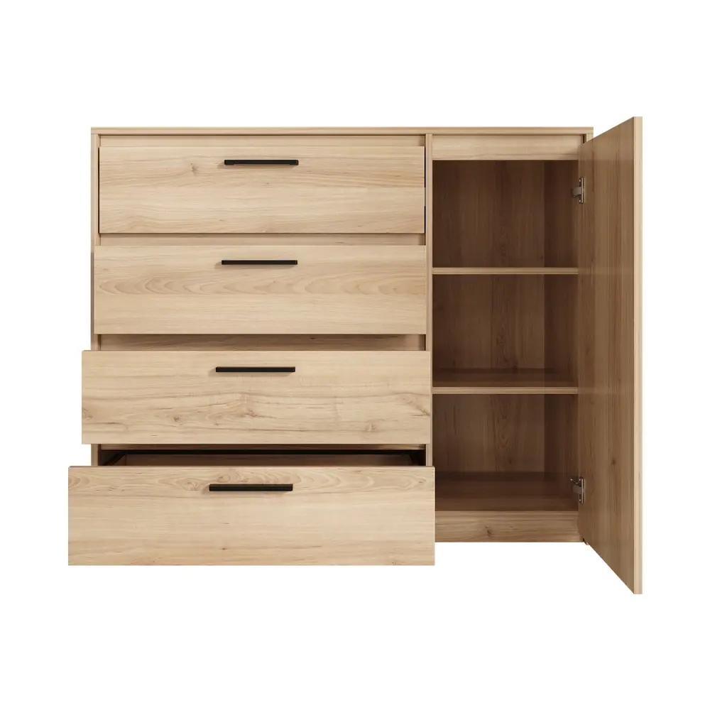 Комод Лион 4 ящика 120x100.2x41.6 см ЛДСП цвет комано 89433655 STLM-2162185 Santreyd - Вид №7