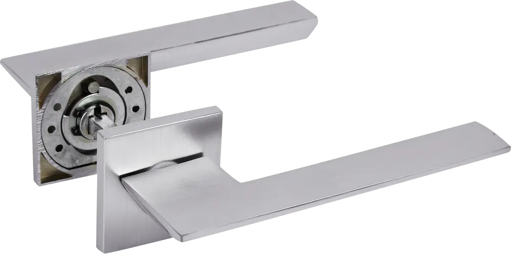 Дверные ручки PUERTO Slim Латте в матовом хроме для межкомнатных дверей 86523088