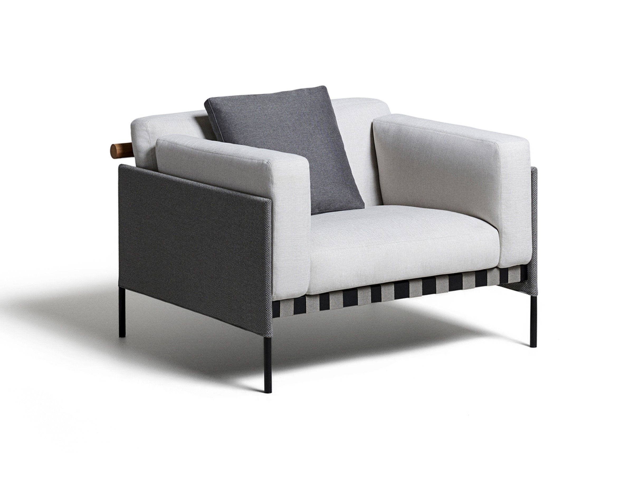 Съемное тканевое садовое кресло с подлокотниками DE PADOVA Étiquette Outdoor ARCH-00116731