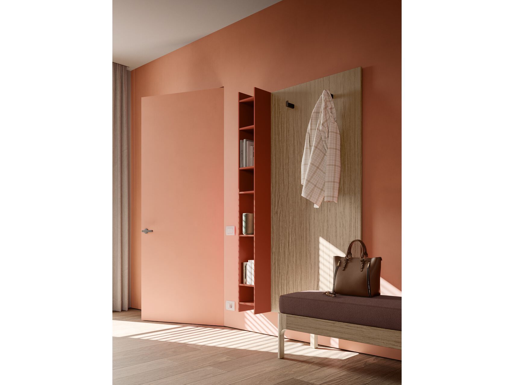 Настенный деревянный шкаф для прихожей Santalucia Mobili Homy ARCH-00031142 - Вид №1