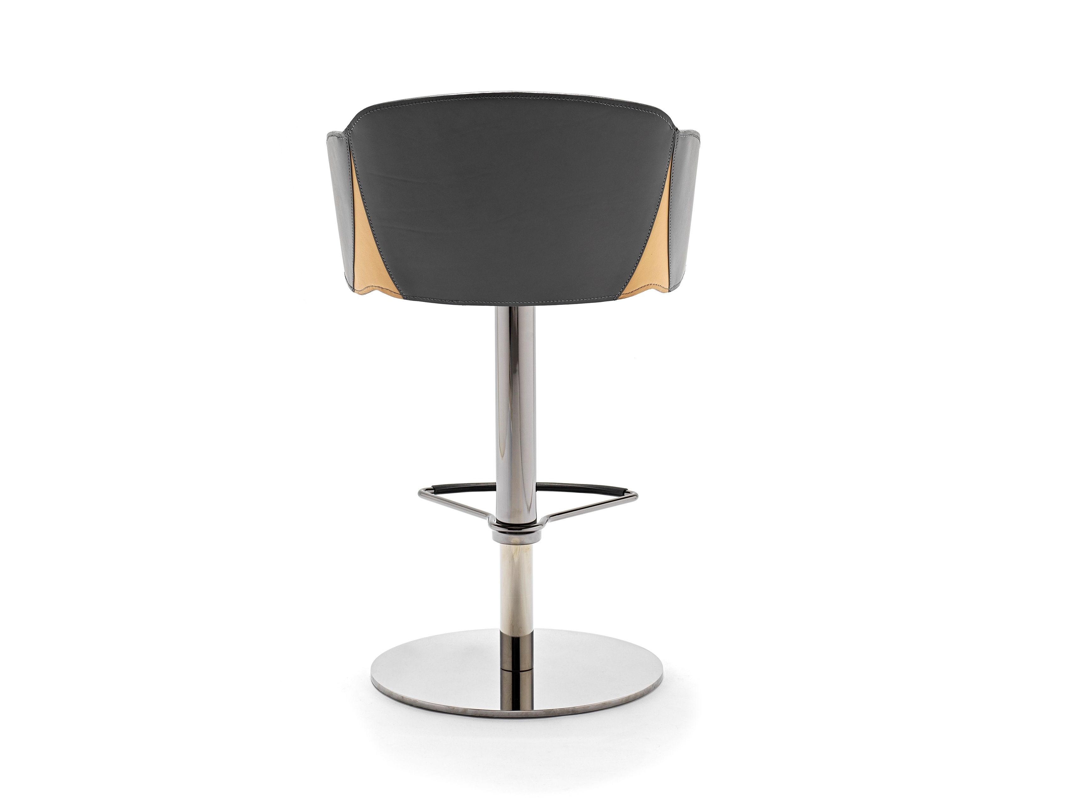 Кожаный стул с подставкой для ног Fasem Electa ARCH-00063216 - Вид №20