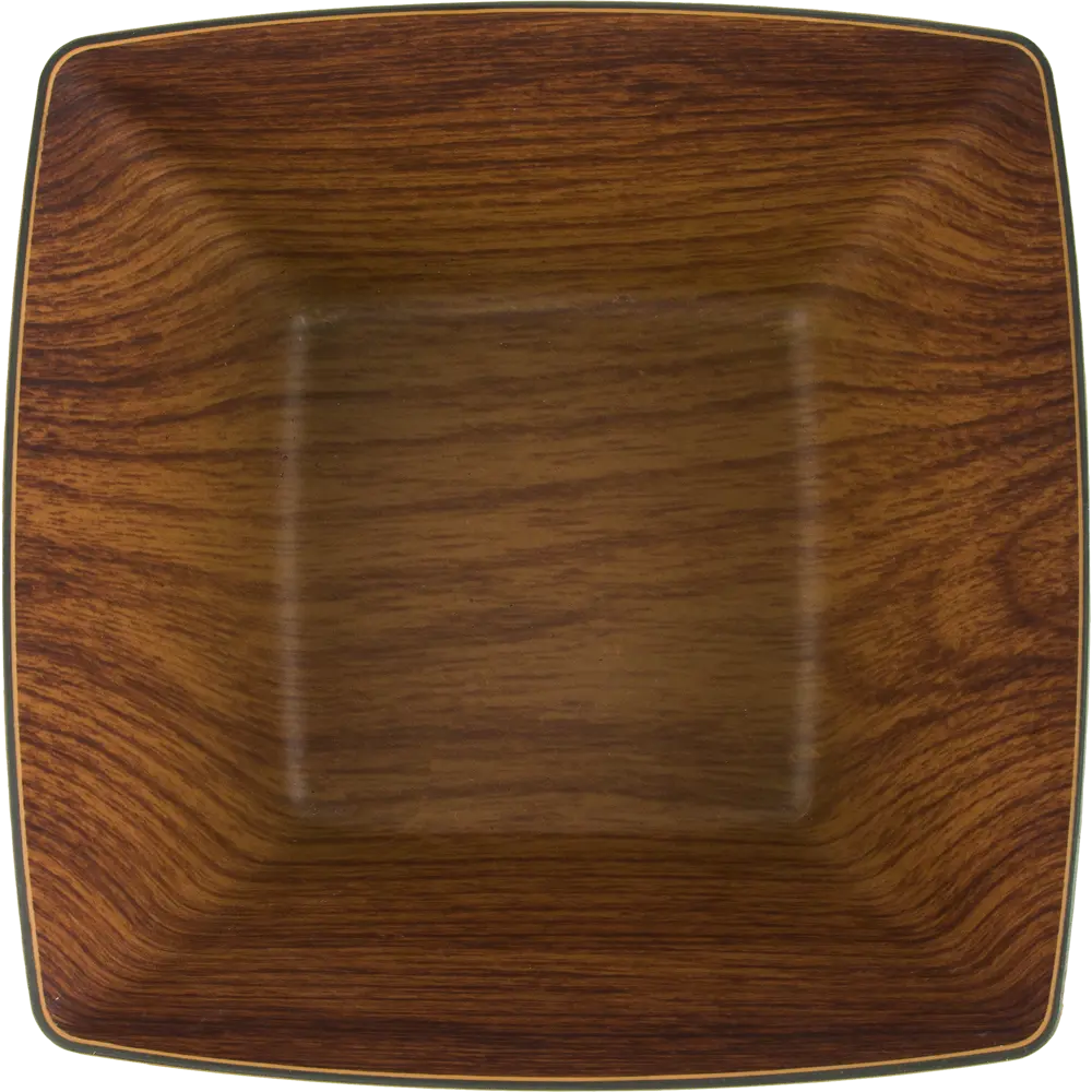 Салатник квадратный 19.5x19.5x9.5 см пластик коричневый EVELIN STLM-2072996 - Вид №1