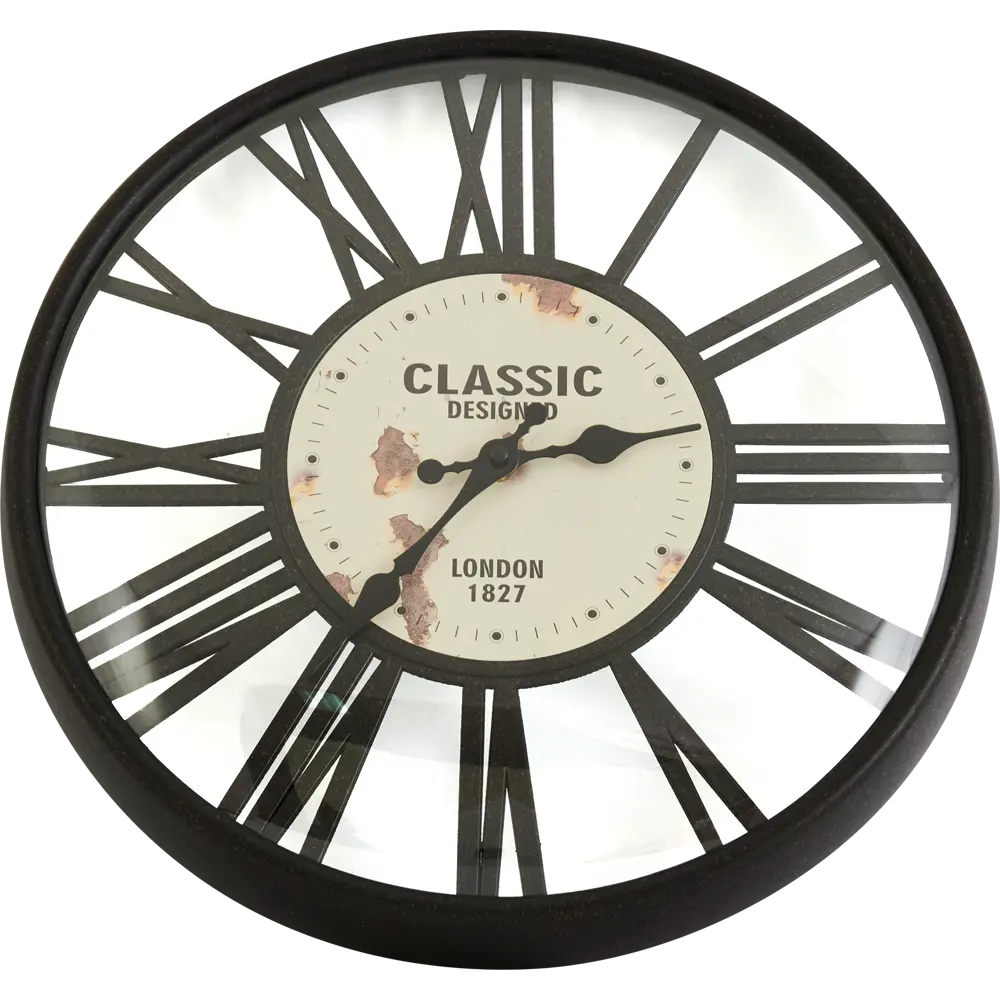 Часы настенные Dream River DMR 6111 круглые D40.6 см цвет черный STLM-2146888