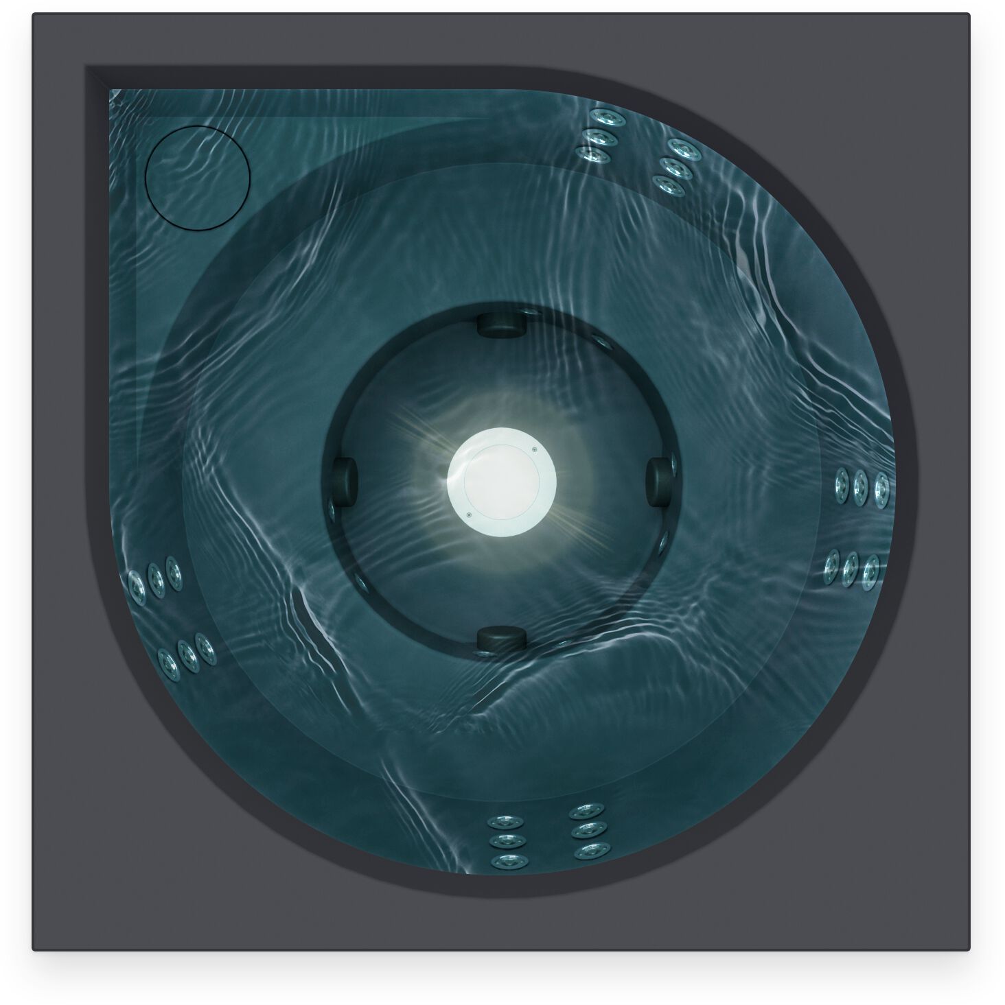 Открытый джакузи акриловые мини-бассейн Drop VUOLLE ARCH-00027102 - Вид №5