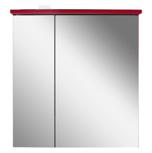 M70AMCR0601RG Зеркальный шкаф с LED-подсветкой правый 60 см цвет: красный глянец AM.PM Spirit 2.0