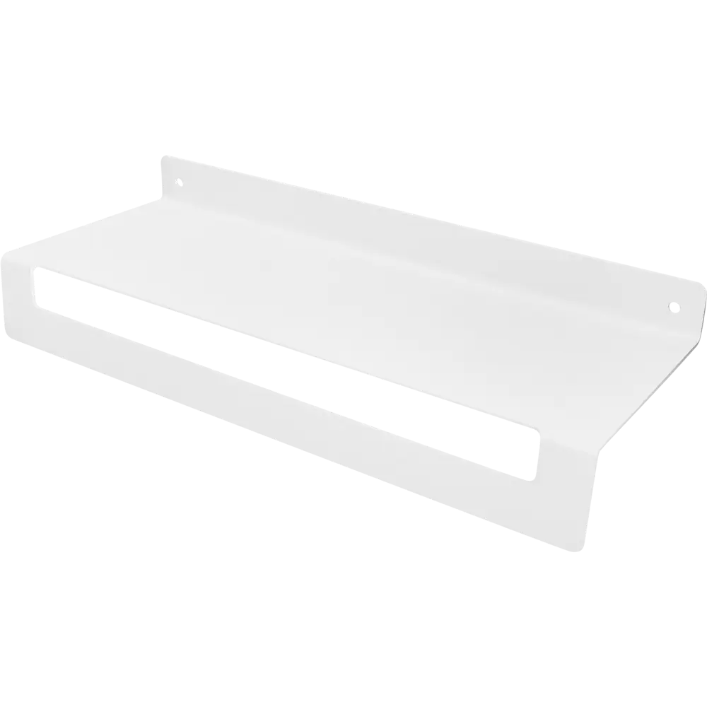 Полка для ванной c бортом 35x8x12 см сталь цвет белый Santreyd С бортом STLM-2177777