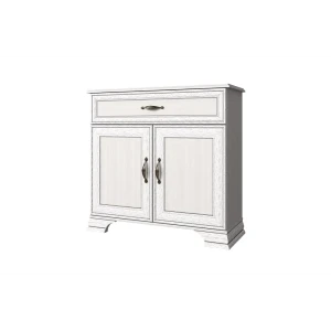 91733268 Комод Anrex Tiffany 2D1S 1 ящик 94x37x90.10 ЛДСП цвет вудлайн кремовый STLM-1380181