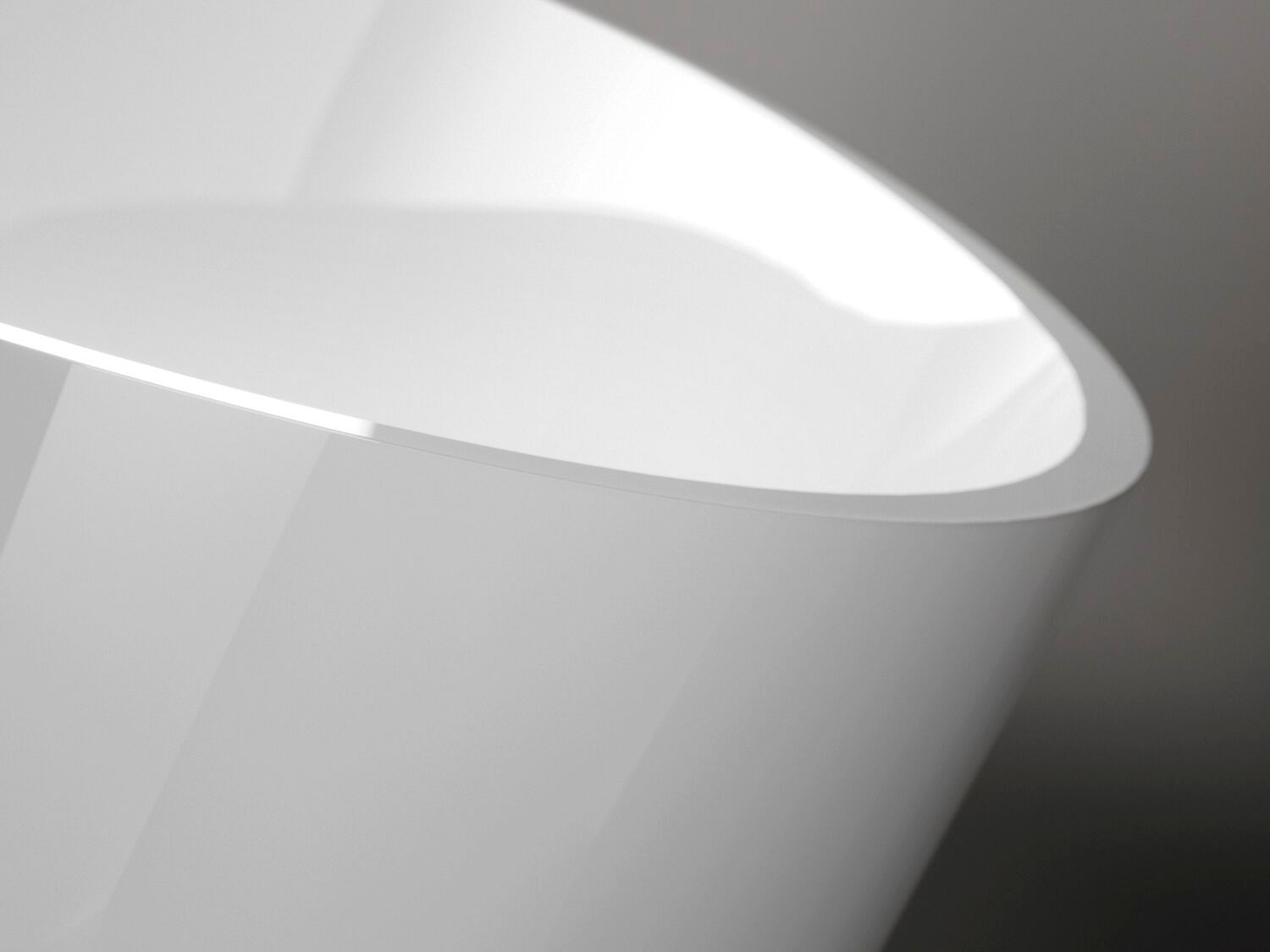 Овальная ванна в центре комнаты в твердой поверхности Gruppo Treesse мебель для ванной комнаты-отдельно стоящие ванны ARCH-00040277 - Вид №13