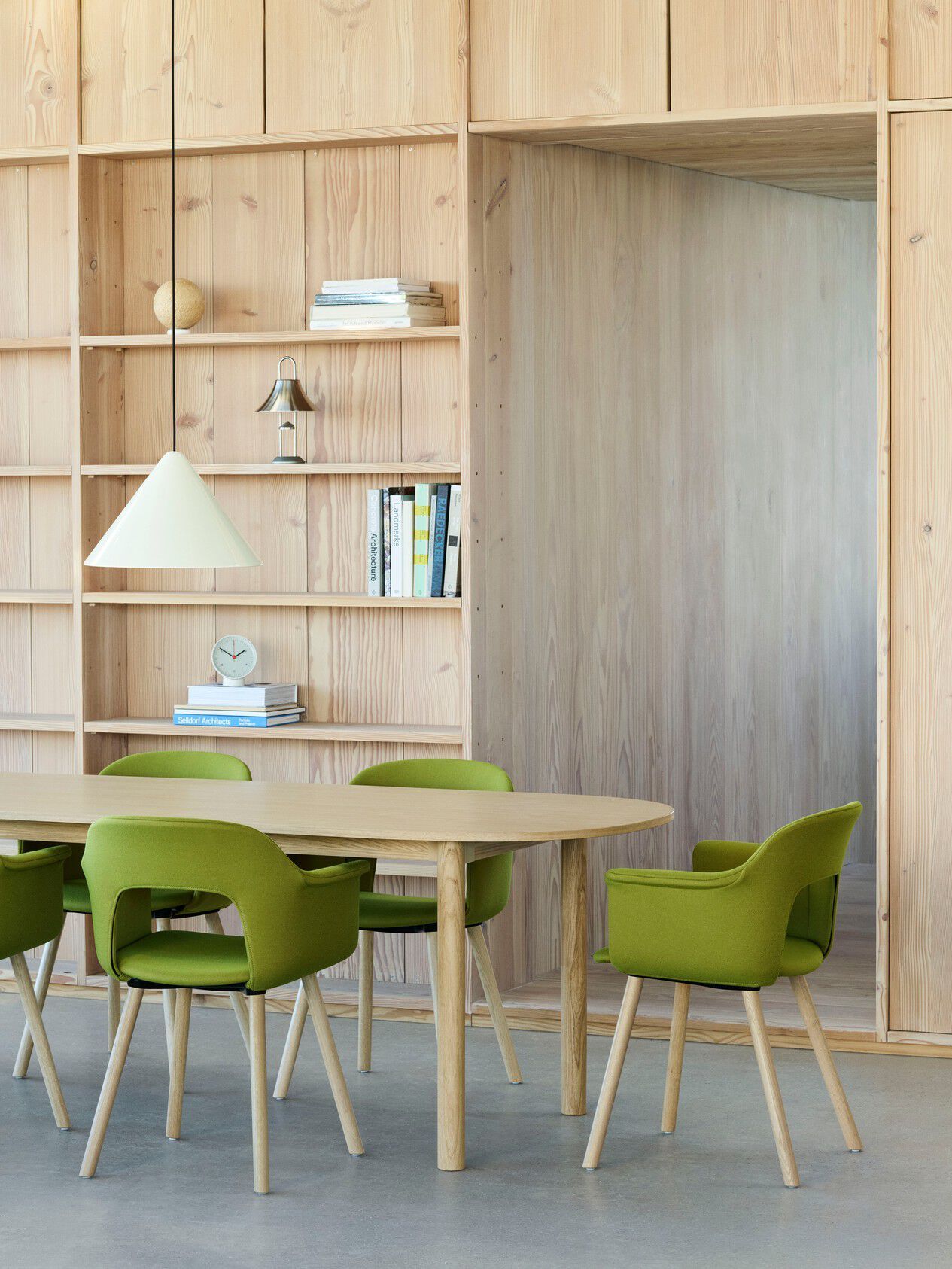 Овальный стол с алюминиевыми ножками или массивным дубом Hay пристройка ARCH-00085823 - Вид №10