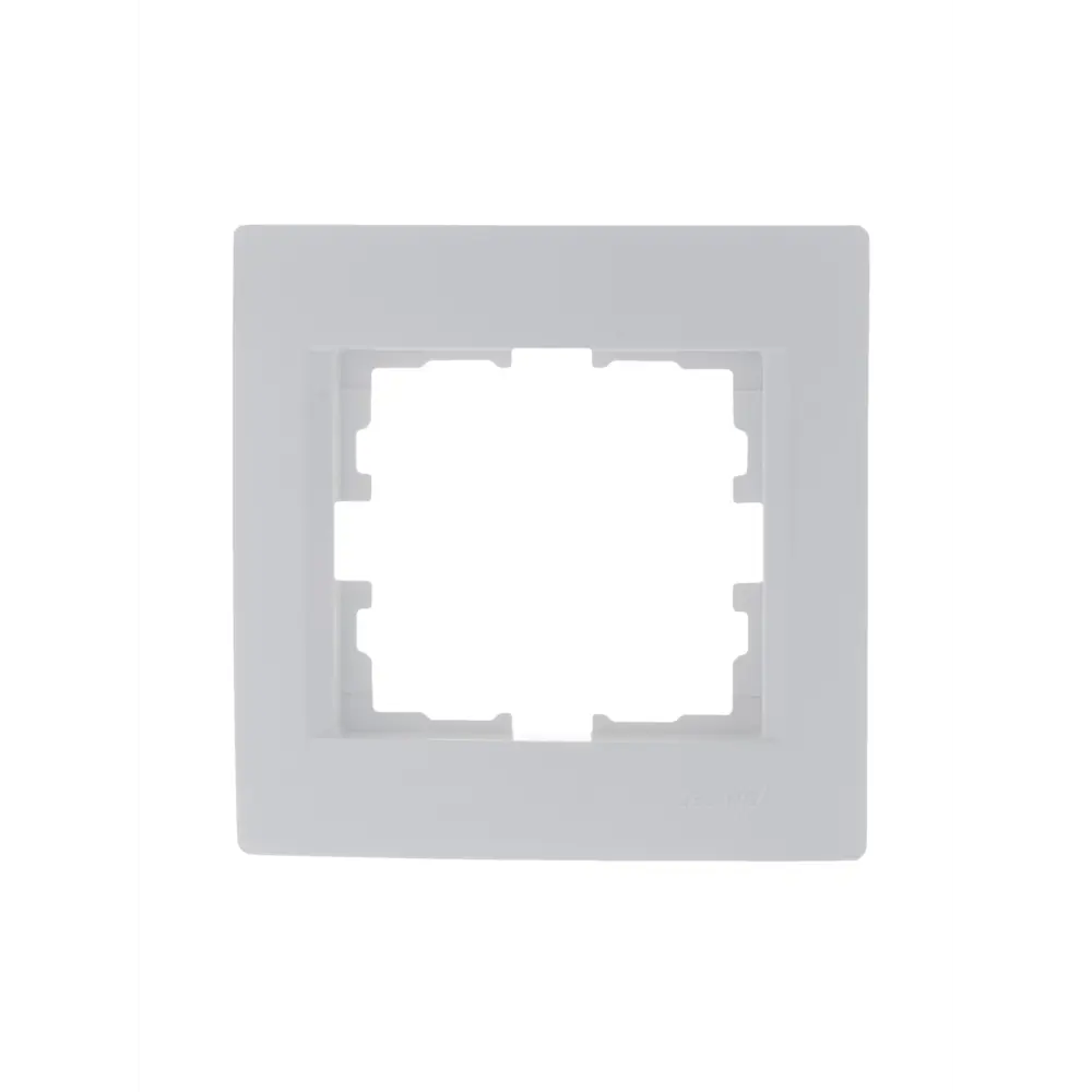 Рамка для розеток и выключателей Lezard Karina 1 пост горизонтальная цвет белый STLM-2172901