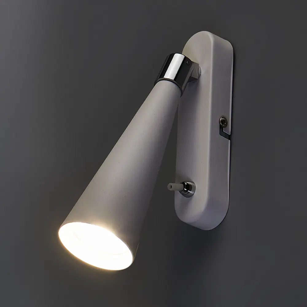 Спот-бра Elektrostandard Horn 1 лампа 1 м² цвет белый 89189550 STLM-2066062  - Вид №1