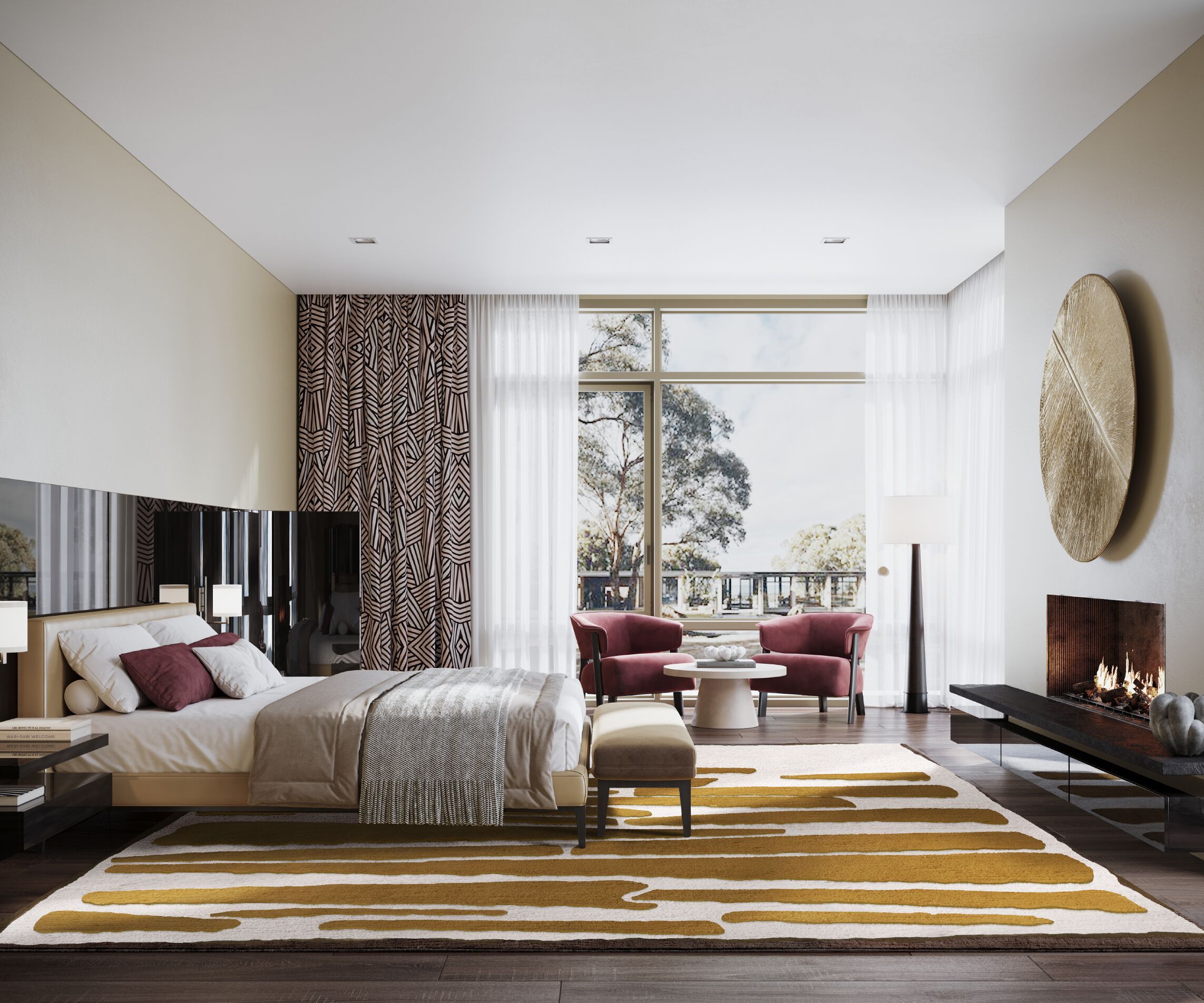 Прямоугольный ковер ручной работы Tapis Rouge стрейч ARCH-00108558 - Вид №4