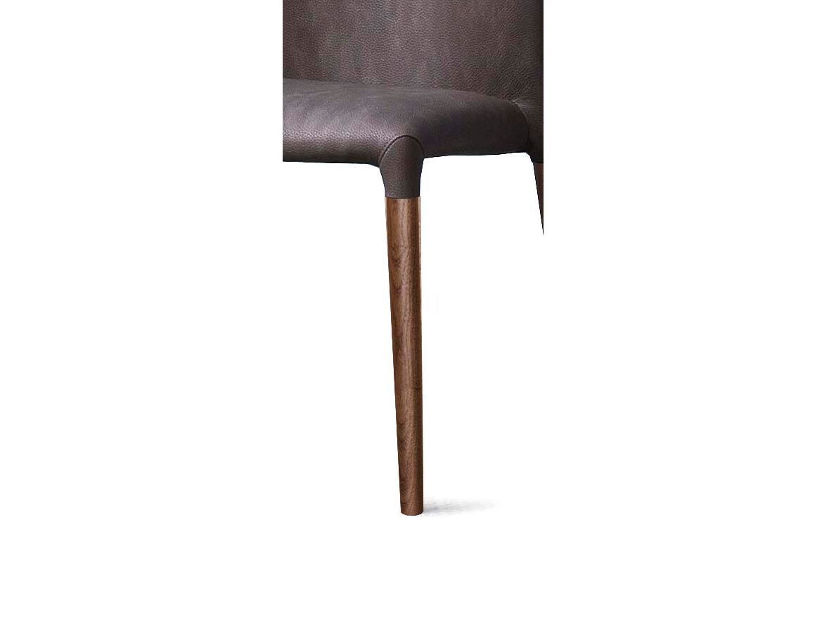 Штабелируемый стул с кожаной обивкой Alf DaFrè KAROL WOOD ARCH-00041143 - Вид №4